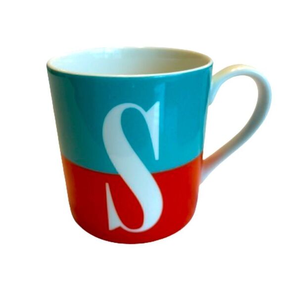 Kate Spade New York Lenox Monogram Letter S Coffee Mug Cup - Picture 1 of 7